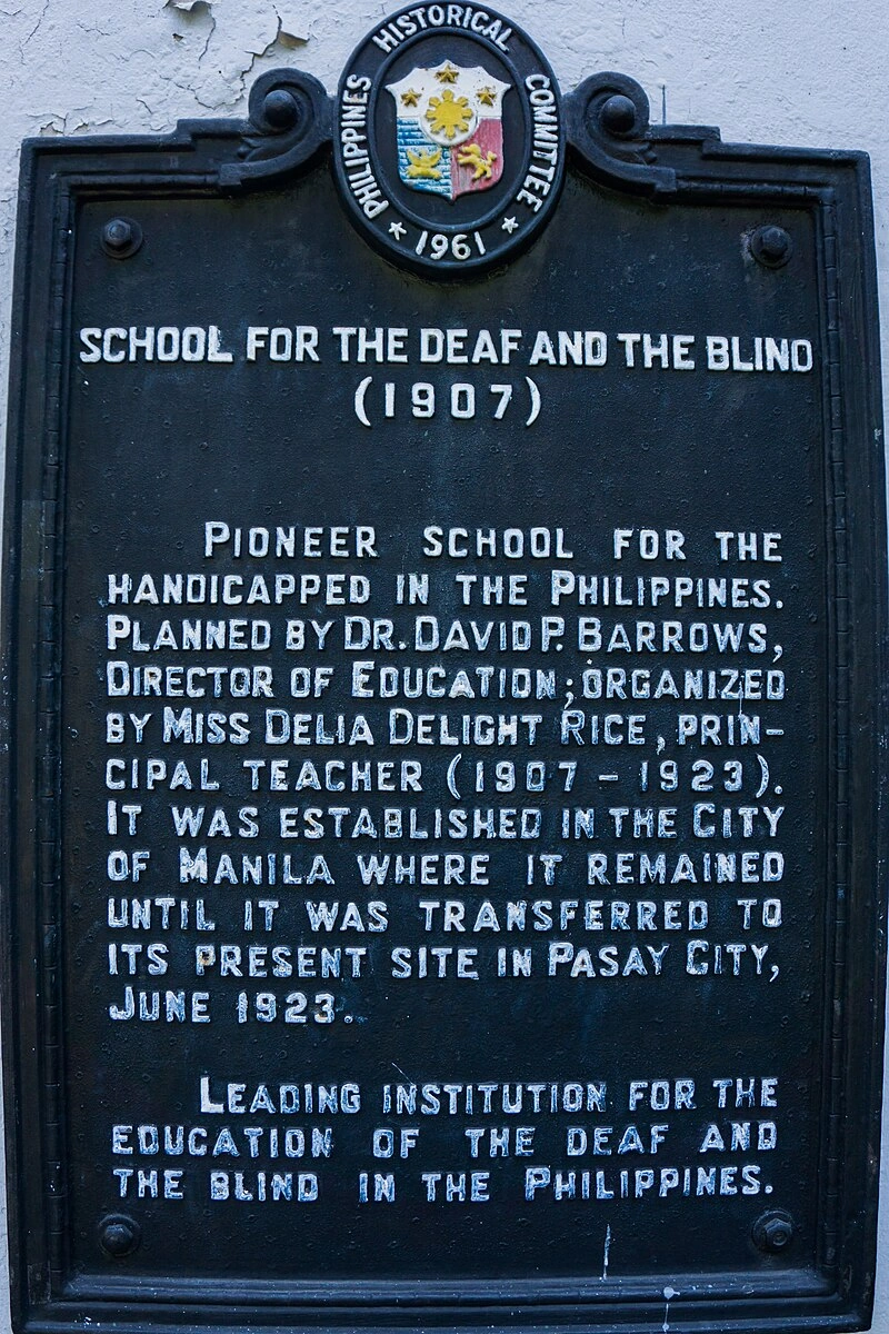 Establishment of Philippine Deaf Education — 1907